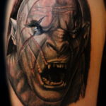 на фото татуировка в стиле Хоррор 12.12.2019 №251 -horror tattoo- tatufoto.com