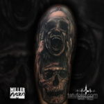 на фото татуировка в стиле Хоррор 12.12.2019 №253 -horror tattoo- tatufoto.com