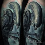 на фото татуировка в стиле Хоррор 12.12.2019 №257 -horror tattoo- tatufoto.com