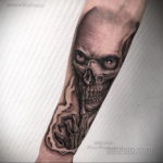 на фото татуировка в стиле Хоррор 12.12.2019 №258 -horror tattoo- tatufoto.com