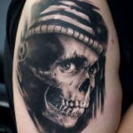 на фото татуировка в стиле Хоррор 12.12.2019 №313 -horror tattoo- tatufoto.com