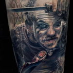 на фото татуировка в стиле Хоррор 12.12.2019 №327 -horror tattoo- tatufoto.com