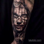 на фото татуировка в стиле Хоррор 12.12.2019 №357 -horror tattoo- tatufoto.com