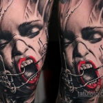 на фото татуировка в стиле Хоррор 12.12.2019 №370 -horror tattoo- tatufoto.com