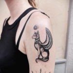 пример рисунка для тату богиня Бастет 02.12.2019 №106 -Bastet tattoo- tatufoto.com