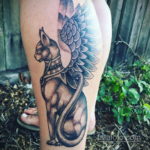 пример рисунка для тату богиня Бастет 02.12.2019 №319 -Bastet tattoo- tatufoto.com