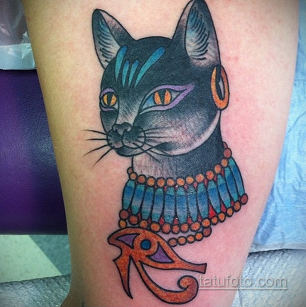 пример рисунка для тату богиня Бастет 02.12.2019 №321 -Bastet tattoo- tatufoto.com