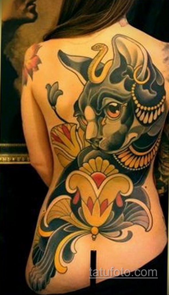 пример рисунка для тату богиня Бастет 02.12.2019 №412 -Bastet tattoo- tatufoto.com