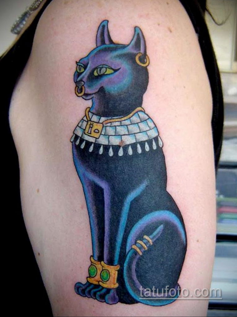 пример рисунка для тату богиня Бастет 02.12.2019 №502 -Bastet tattoo- tatufoto.com