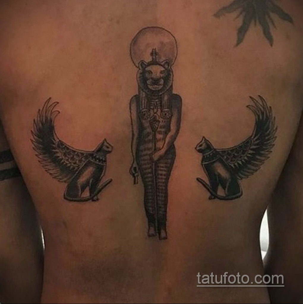 пример рисунка для тату богиня Бастет 02.12.2019 №513 -Bastet tattoo- tatufoto.com