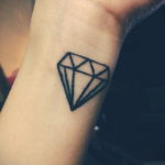 тату диамант на запястье 02.12.2019 №002 -diamond wrist tattoo- tatufoto.com