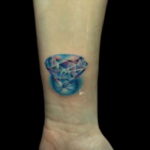 тату диамант на запястье 02.12.2019 №028 -diamond wrist tattoo- tatufoto.com