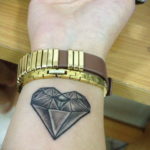 тату диамант на запястье 02.12.2019 №031 -diamond wrist tattoo- tatufoto.com