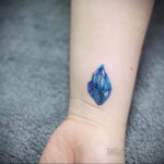 тату диамант на запястье 02.12.2019 №033 -diamond wrist tattoo- tatufoto.com