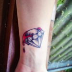 тату диамант на запястье 02.12.2019 №049 -diamond wrist tattoo- tatufoto.com
