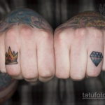 тату диамант на пальце 02.12.2019 №019 -diamond finger tattoo- tatufoto.com