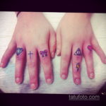 тату диамант на пальце 02.12.2019 №026 -diamond finger tattoo- tatufoto.com