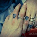 тату диамант на пальце 02.12.2019 №031 -diamond finger tattoo- tatufoto.com