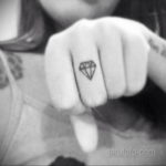 тату диамант на пальце 02.12.2019 №039 -diamond finger tattoo- tatufoto.com