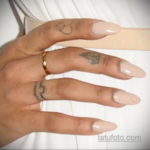 тату диамант на пальце 02.12.2019 №071 -diamond finger tattoo- tatufoto.com