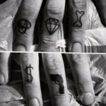 тату диамант на пальце 02.12.2019 №075 -diamond finger tattoo- tatufoto.com