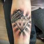 тату диамант на руке 02.12.2019 №006 -diamond tattoo on the arm- tatufoto.com