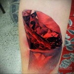 тату диамант на руке 02.12.2019 №040 -diamond tattoo on the arm- tatufoto.com