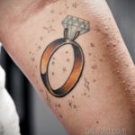 тату диамант на руке 02.12.2019 №049 -diamond tattoo on the arm- tatufoto.com