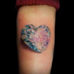 тату диамант на руке 02.12.2019 №074 -diamond tattoo on the arm- tatufoto.com