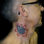 тату диамант на шее 02.12.2019 №031 -diamond neck tattoo- tatufoto.com