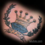тату диамант с короной 02.12.2019 №019 -diamond tattoo with crown- tatufoto.com
