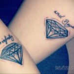 тату для девушек диамант 02.12.2019 №001 -tattoo for girls diamond- tatufoto.com