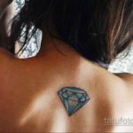 тату для девушек диамант 02.12.2019 №026 -tattoo for girls diamond- tatufoto.com