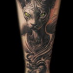 тату египетская богиня кошка 02.12.2019 №706 -Bastet tattoo- tatufoto.com