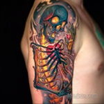 тату рукав в стиле хоррор 12.12.2019 №026 -horror tattoo sleeve- tatufoto.com