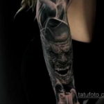 тату рукав в стиле хоррор 12.12.2019 №036 -horror tattoo sleeve- tatufoto.com
