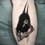 тату хоррор девушки 12.12.2019 №037 -horror tattoo girl- tatufoto.com