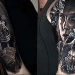 тату хоррор реализм 12.12.2019 №008 -horror tattoo realism- tatufoto.com