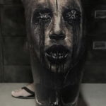 тату хоррор реализм 12.12.2019 №011 -horror tattoo realism- tatufoto.com
