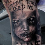 тату хоррор реализм 12.12.2019 №015 -horror tattoo realism- tatufoto.com