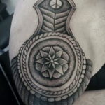 фото тату эполет на плече (погон) 10.12.2019 №013 -tattoo epaulettes- tatufoto.com