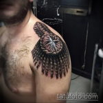 фото тату эполет на плече (погон) 10.12.2019 №022 -tattoo epaulettes- tatufoto.com