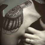 фото тату эполет на плече (погон) 10.12.2019 №042 -tattoo epaulettes- tatufoto.com