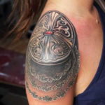 фото тату эполет на плече (погон) 10.12.2019 №044 -tattoo epaulettes- tatufoto.com