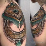 фото тату эполет на плече (погон) 10.12.2019 №084 -tattoo epaulettes- tatufoto.com
