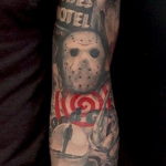 хоррор тату на руке 12.12.2019 №023 -horror tattoo on the arm- tatufoto.com