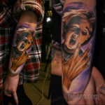 хоррор тату на руке 12.12.2019 №029 -horror tattoo on the arm- tatufoto.com