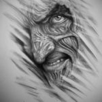 хоррор тату эскизы 12.12.2019 №006 -horror tattoo sketches- tatufoto.com