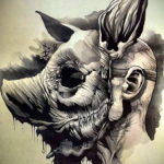 хоррор тату эскизы 12.12.2019 №022 -horror tattoo sketches- tatufoto.com