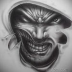 хоррор тату эскизы 12.12.2019 №023 -horror tattoo sketches- tatufoto.com